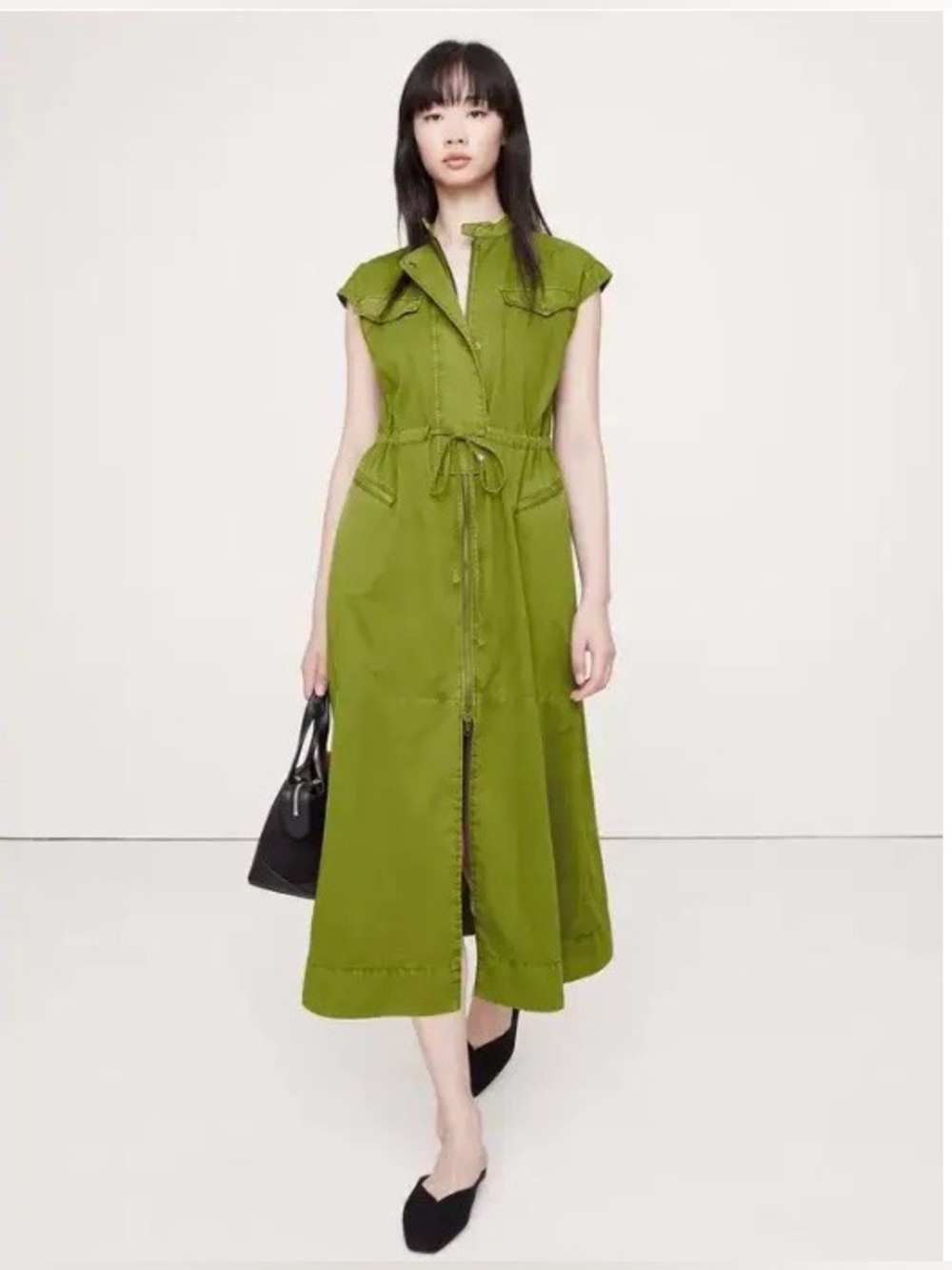 BR Lime Utility Dress